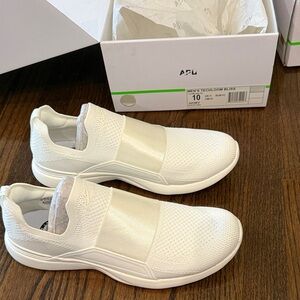 APL Men's Slip-On Techloom Athletic Sneakers in Ivory White